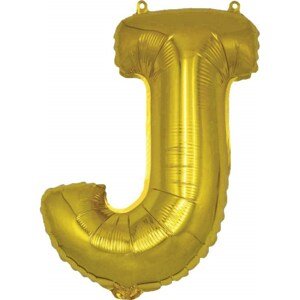 Balónek nafukovací foliový písmeno J, MY PARTY, výška 30 cm