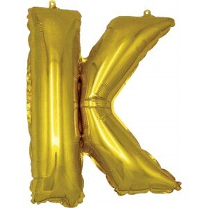 Balónek nafukovací foliový písmeno K, MY PARTY, výška 30 cm