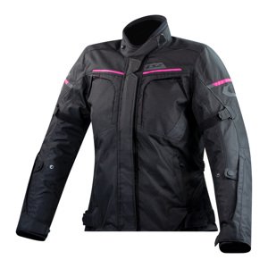 Dámská moto bunda LS2 Endurance Black Pink (Velikost: S, Barva: černá/růžová)