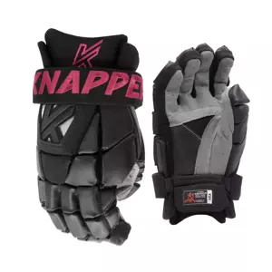 Dámské hokejbalové rukavice Knapper AK5 SR (Varianta: Senior, Barva: Černá-Růžová)
