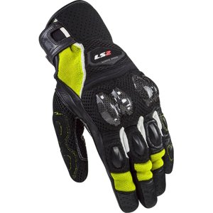 Pánské moto rukavice LS2 Spark 2 Air Black H-V Yellow (Velikost: L, Barva: černá/fluo žlutá)