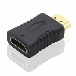 Redukce HDMI Female - HDMI Male krátká, zlacené konektory