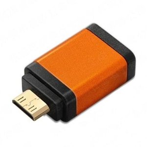 Redukce HDMI Typ A samice - mini HDMI Typ C samec oranžová
