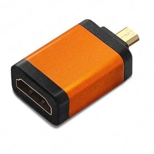 Redukce HDMI Typ A samice - micro HDMI Typ D samec oranžová