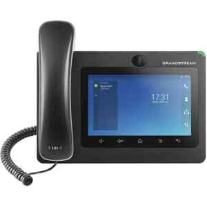 Telefon Grandstream GXV3370 IP video telefon, Android, 7" LCD, 16x SIP účtů, 2x RJ45, 2xUSB, WIFI, Bluetooth, PoE