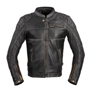 Pánská kožená moto bunda W-TEC Suit (Velikost: L, Barva: vintage černá)