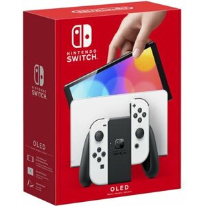 Herní konzole Nintendo Switch, White Joy-Con (OLED)