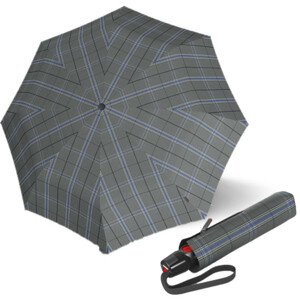 KNIRPS T.200 CHECK GREY - elegantní dámský plně automatický deštník