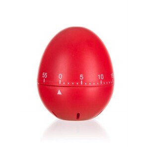 Minutka kuchyňská CULINARIA Vajíčko, výška 7 cm, červená
