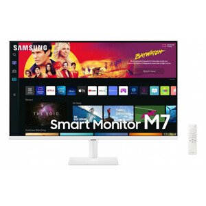 Monitor Samsung LS32BM701UUXEN 32" VA 4K UHD, 3840x2160, 4ms, DP/HDMI, USB, smarti, repro, bílá