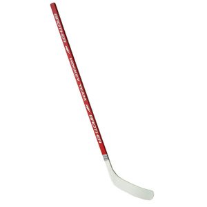 H3377-LE Hokejka plastová s dýhou147cm - levá - červená
