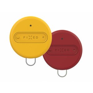 Lokátor FIXED Smart tracker Sense, Duo Pack - žlutá + červená