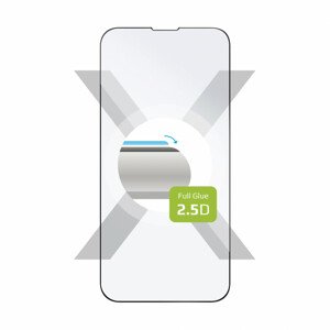 Tvrzené sklo FIXED Full-Cover pro Apple iPhone 13/ 13 Pro, lepení přes celý displej, černé