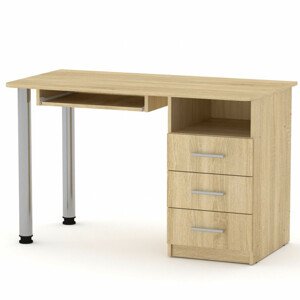 PC stůl SKM-09 ABS (Barva dřeva: dub sonoma)