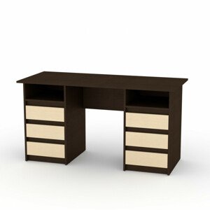 Psací stůl DEKAN-3 ABS (Barva dřeva: wenge + javor)