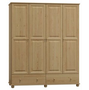 Šatní skříň 80 Klasik (Barva dřeva: surové dřevo, Šířka: 160 cm)