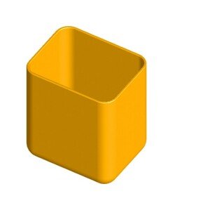 Box do zásuvek a organizérů, 57x45x64mm, žlutý