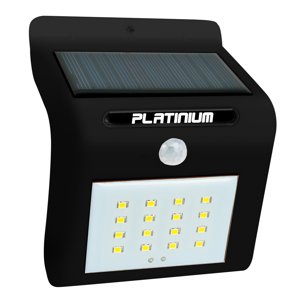 Nástěnné solární LED světlo s detektorem pohybu černá (Varianta: samostatně)