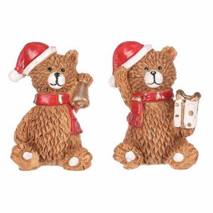 Medvěd s vánoční čepicí, mix 2 druhů. Cena za 1ks. FP8214