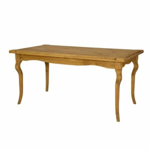 Jídelní stůl ST704, 160x76x90, borovice, vosk (Barva dřeva: Tmavý vosk)