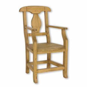 Jídelní židle KT707, 56x105x58, borovice, vosk (Barva dřeva: Přírodní (lakovaná))