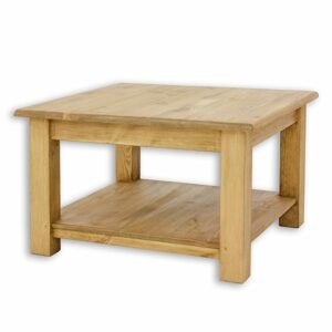 Konferenční stolek ST709, 75x52x75, borovice, vosk (Barva dřeva: Přírodní (lakovaná))