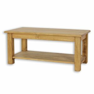Konferenční stolek ST710, 120x52x60, borovice, vosk (Barva dřeva: Bílý vosk)