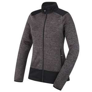 Dámský fleecový svetr na zip Alan L black (Velikost: L)