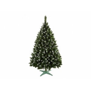 Stromek JEDLE umělý vánoční s bílými konci + stojan 120cm