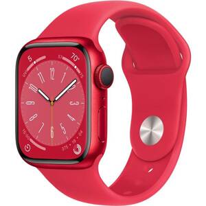 Hodinky Apple Watch Series 8 GPS, 41mm (PRODUCT) RED Aluminium Case with (PRODUCT) RED Sport Band - Regular