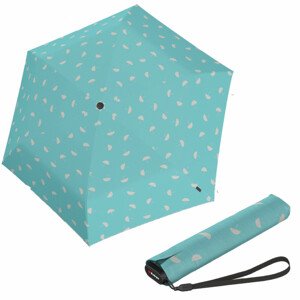KNIRPS US.050 UMBRELLA AQUA - lehký dámský skládací plochý deštník