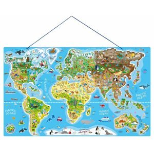 Puzzle Woody Svět v obrázcích, 2 v 1, Hraj si a uč se