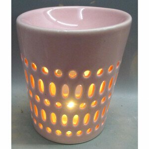 Aroma lampa, porcelánová. Růžová barva. ARK3612 PINK