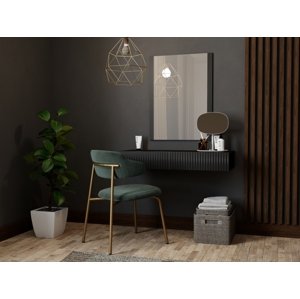 Toaletní stolek Pafos, černá matná / černá matná