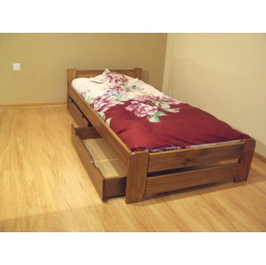Úložný prostor pod postel v150 x š57 x h26 cm (Barva dřeva: Dub)