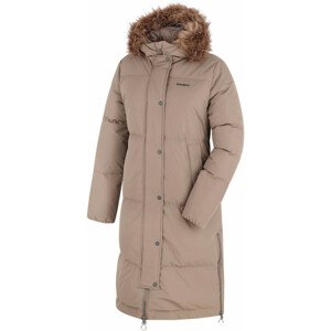 Dámský péřový kabát Downbag L mocha (Velikost: XL)