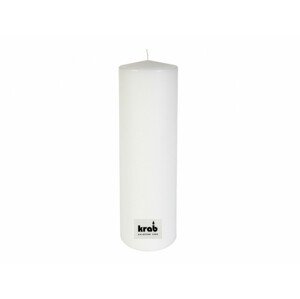 Svíčka VÁLEC lisovaný vosk bílá d10x35cm