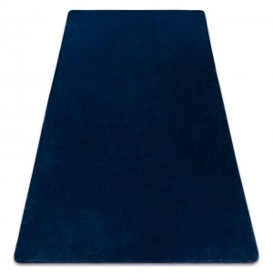 Koberec pratelný POSH Shaggy, plyšový, tlustý, protiskluzový, tmavě modrý (Velikost: 50x80 cm)