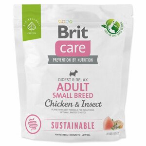 Krmivo Brit Care Dog Sustainable Adult Small Breed Chicken & Insect 1kg