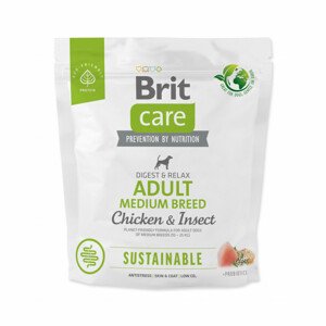 Krmivo Brit Care Dog Sustainable Adult Medium Breed Chicken & Insect 1kg