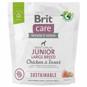 Krmivo Brit Care Dog Sustainable Junior Large Breed Chicken & Insect 1kg