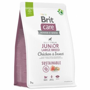 Krmivo Brit Care Dog Sustainable Junior Large Breed Chicken & Insect 3kg