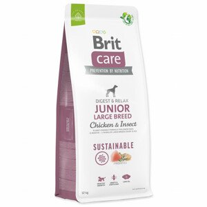 Krmivo Brit Care Dog Sustainable Junior Large Breed Chicken & Insect 12 kg