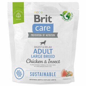 Krmivo Brit Care Dog Sustainable Adult Large Breed Chicken & Insect 1kg