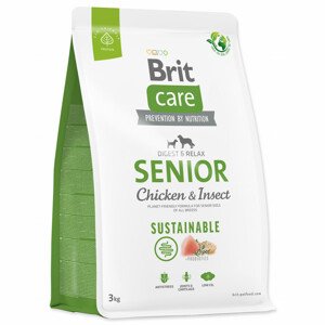 Krmivo Brit Care Dog Sustainable Senior Chicken & Insect 3kg