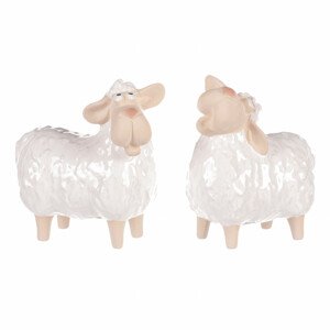 Ovce keramická, mix 2 druhů. Cena za 1ks. KEK9501, sada 4 ks