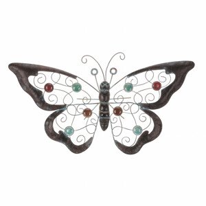 Motýl - kovová dekorace na pověšení. SR2017