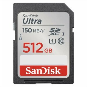 Paměťová karta Sandisk Ultra 512 GB SDXC Memory Card 150 MB/s
