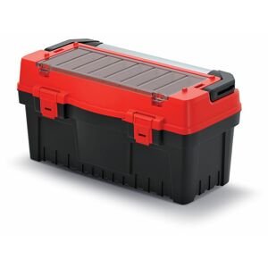 Kufr na nářadí s kov. držadlem EVO červený 594x288x308 (přepážky)