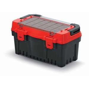 Kufr na nářadí s kov. držadlem EVO červený 476x260x256 (krabičky)